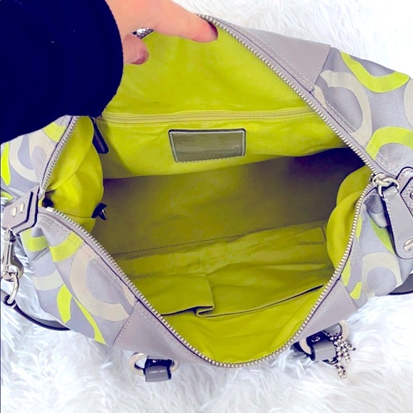 COACH Madison OP Art Sabrina Satchel - Picture 10 of 12